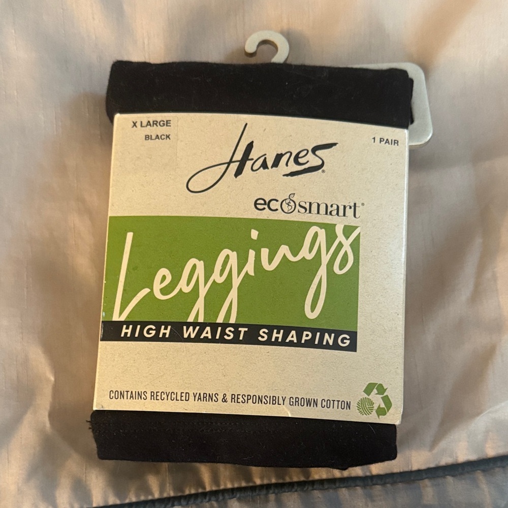 Hanes EcoSmart Black High Waist Leggings
